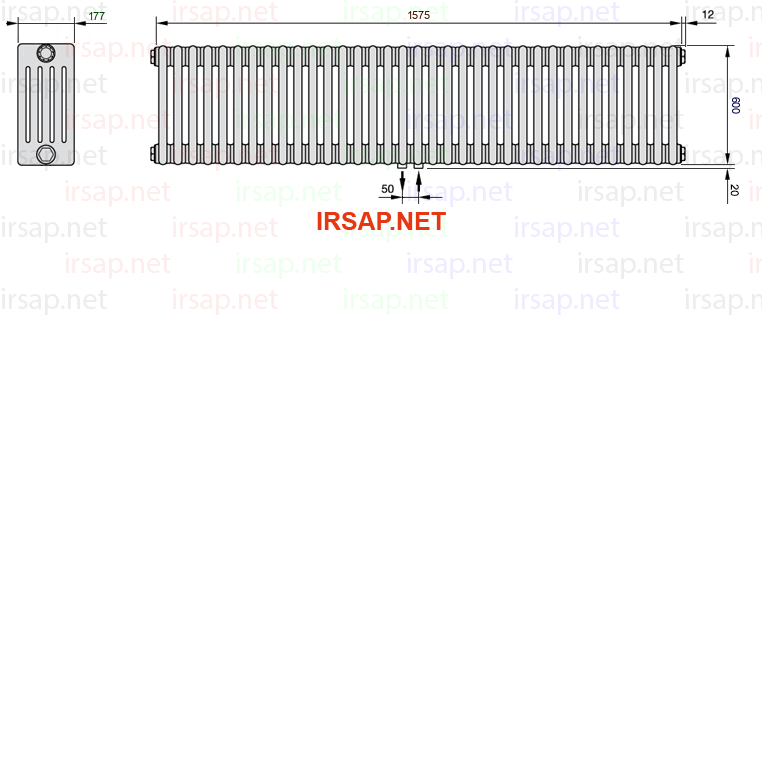 Радиатор IRSAP Tesi 50600/35 T50 CL 01
